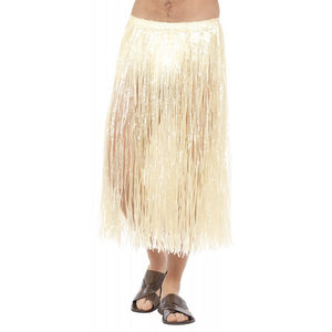 Hawaiian Hula Skirt, Long - Natural (Adult)