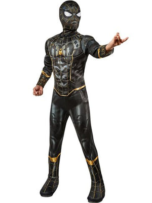 Deluxe Spider-Man: No Way Home Costume - Black And Gold (Child)
