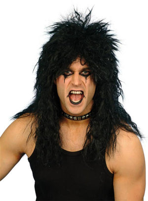 Hard Rocker Wig - Black (Adult)