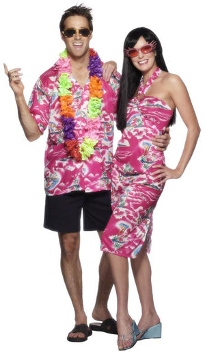 Hawaiian Dress Costume - Pink (Adult)