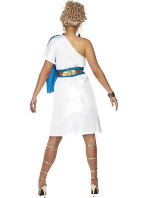 Roman Beauty Blue & White Costume - (Adult)