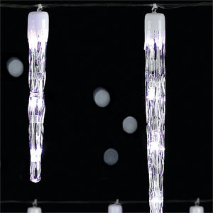 24 Chaser icicle lights with 72 white LED lights