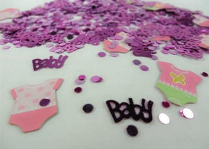 Baby Shower Confetti - Pink Polka Dot