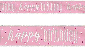 Glitz Pink & Silver Birthday Party Accessories & Tableware