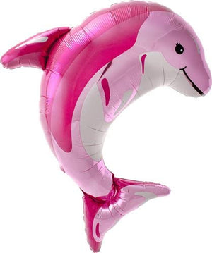 Pink Dolphin Helium Foil Balloon - 31"