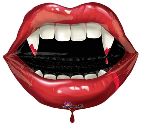 Vampire Teeth Helium Foil Balloon - 23"
