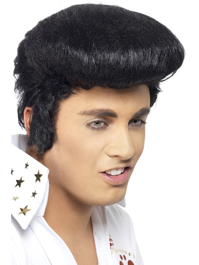 Deluxe Elvis Wig - Black