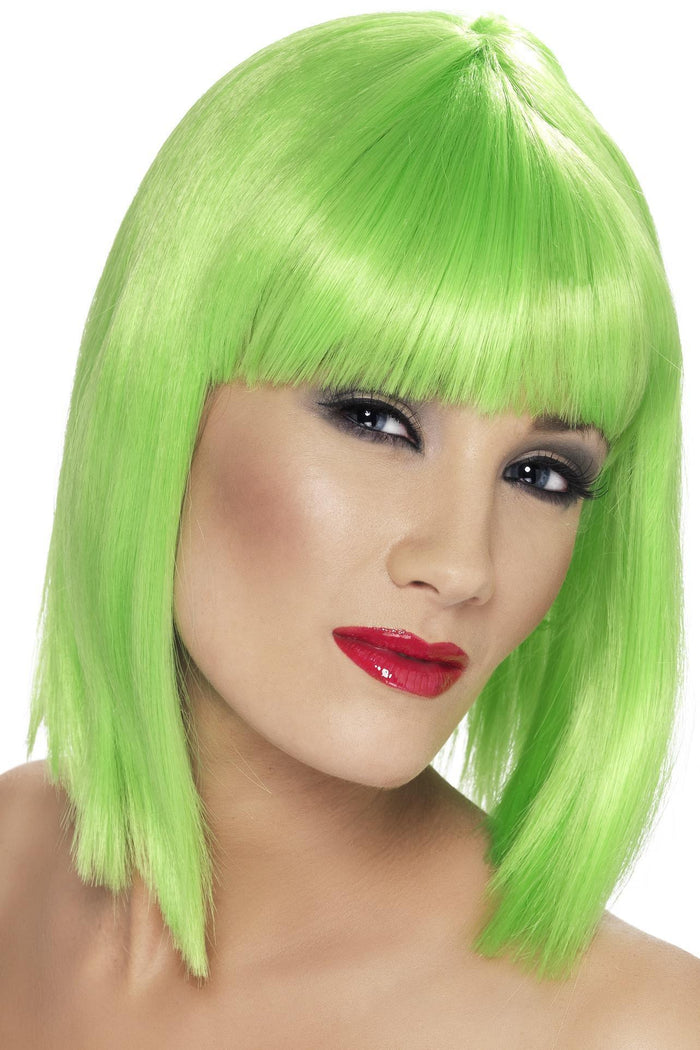 Glam Wig - Neon Green (Adult)