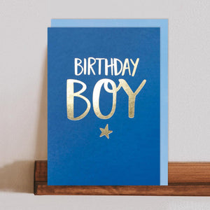 Birthday Boy - Card (Bright Blue)