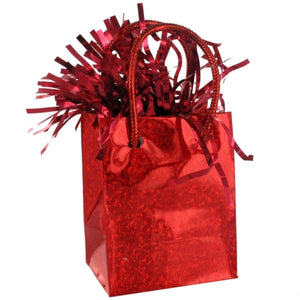 Gift Bag Shaped Balloon Weight - Red