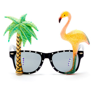Flamingo/Palm Tree Glasses