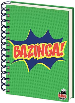 A5 Notebook - The Big Bang Theory  "Bazinga!" (Green)