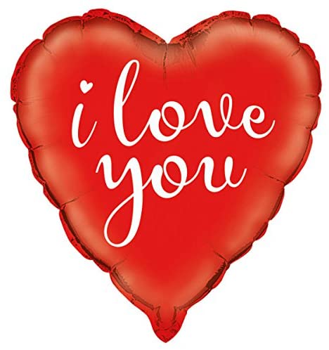 Red "I Love You" Heart Helium Foil Balloon - 18"