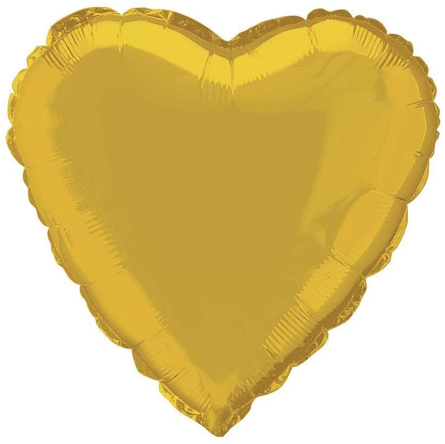 Colour Heart Shaped Helium Foil Balloons - 18"