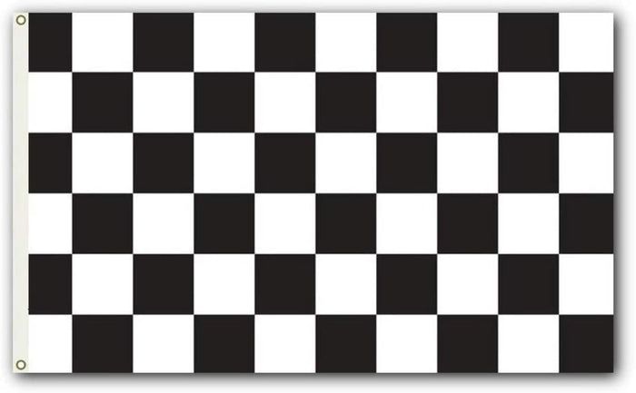 Chequered Flag - Black & White