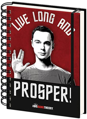 A5 Notebook - Big Bang Theory  "Live Long And Prosper"