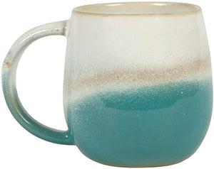 Dip Glazed Ombre Turquoise Mug