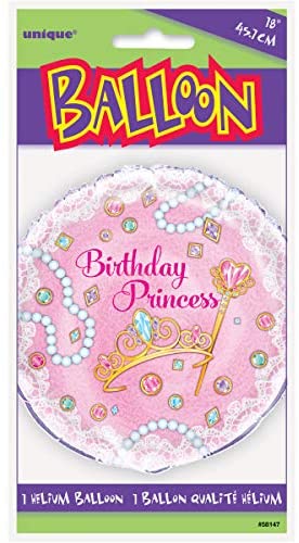 Pink "Birthday Princess" Helium Foil Balloon - 18"