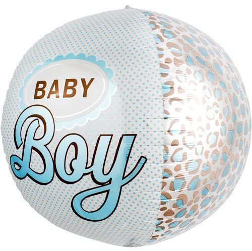 "BABY Boy" Sphere Helium Foil Balloon - 17"