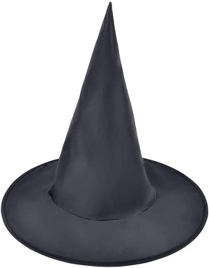 Black Satin Witches Hat - Child