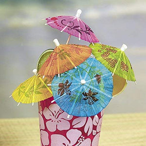 Multi-Colour Cocktail Umbrellas - Pack of 10