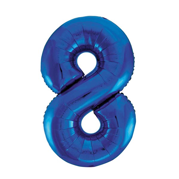 Metallic Number Helium Foil Balloons - 34"