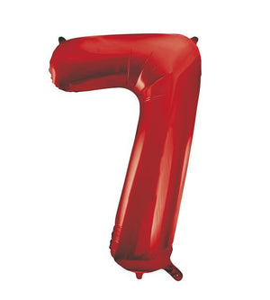 Metallic Number Helium Foil Balloons - 34"