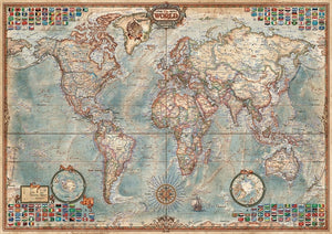 Educa - Political Map Of The World Jigsaw Puzzle (1500 Piece Jigsaw Puzzle)