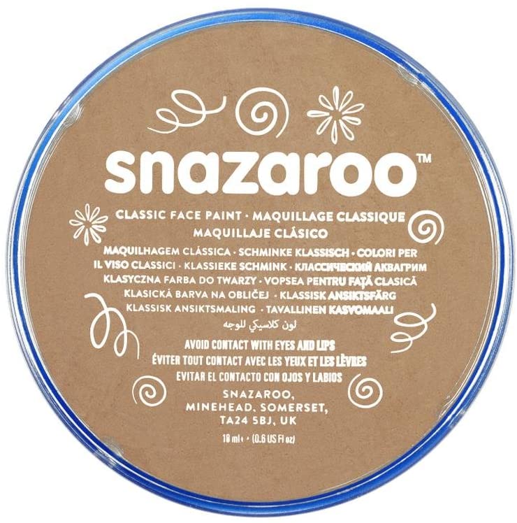 Snazaroo Dark Brown 18ml Tub Make Up Unisex 18 Ml Snazaroo Dark Brown 18ml Tub Make Up Unisex 18 Ml