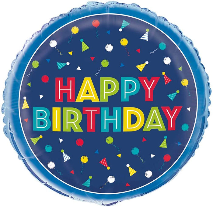 Peppy "Happy Birthday" Helium Foil Balloon - 18"