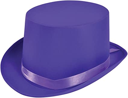 Top Hat Satin - Purple (Adult)