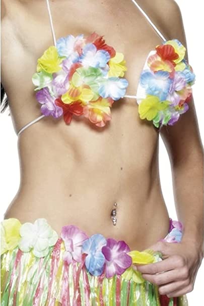 Hawaiian Flower Bra - (Adult)