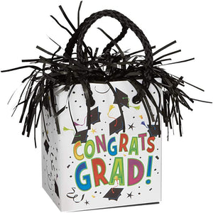 Gift Bag Shaped Balloon Weight - Congrats Grad