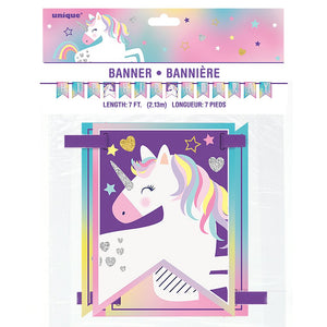 Unicorn Party Bunting Banner - 7ft