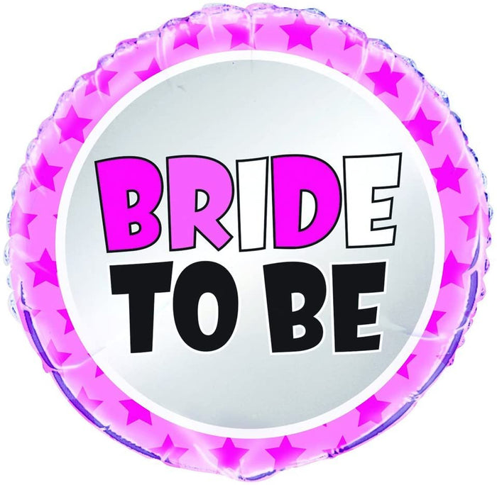 Pink Star "BRIDE TO BE" Helium Foil Balloon - 18"