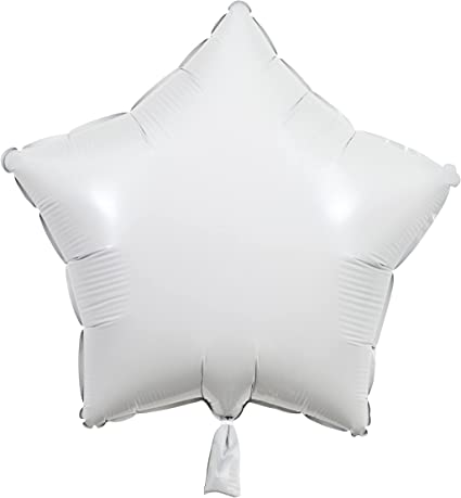 White Star Helium Foil Balloon - 18"