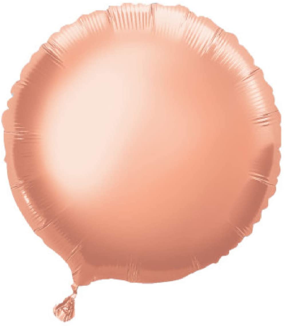 Rose Gold Round Helium Foil Balloon - 18"