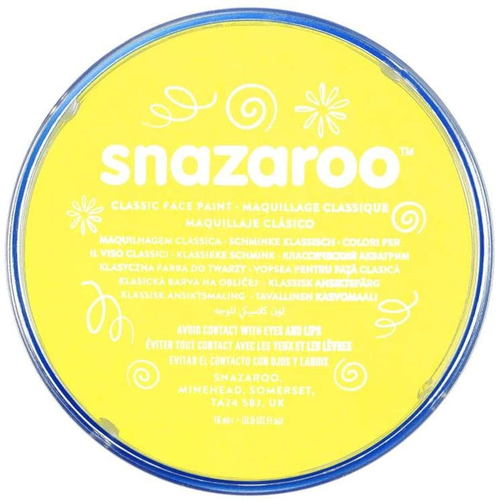 Snazaroo Face Paint 18ml - Bright Yellow