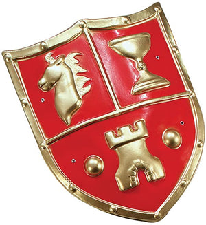 Medieval Shield, Red - (Child)