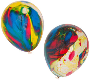 Marbleized Party Balloons - 12" (Pack of 6)