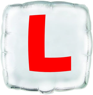 Square "L" Plate Hen Party Balloon - 18"