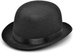 Bowler Felt Hat, Small - Black (Adult)