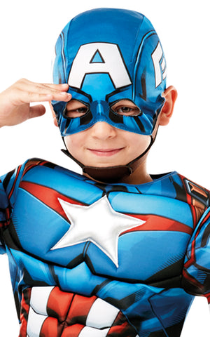 Deluxe Captain America Muscle Costume - (Child)