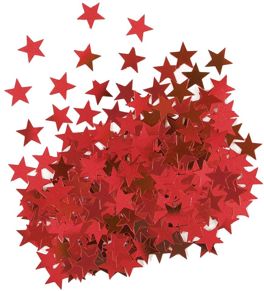Red Star Party Confetti