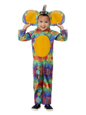 Colourful Elephant Costume - (Toddler)