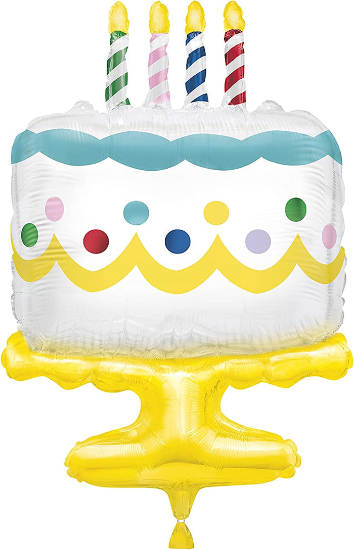 Giant Birthday Cake Helium Foil Balloon - 25"