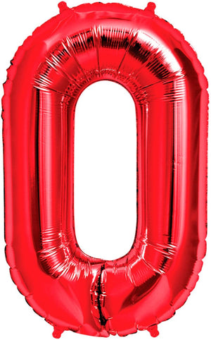 Deco Link:- Red Helium Foil Balloon - 34"