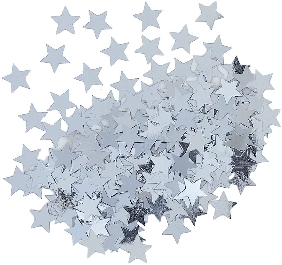 Silver Star Party Confetti