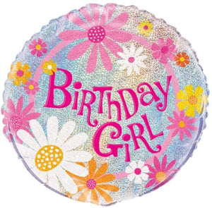 Prism "Birthday Girl" Helium Foil Balloon - 18"