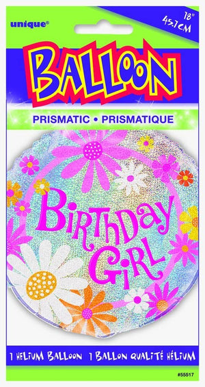 Prism "Birthday Girl" Helium Foil Balloon - 18"